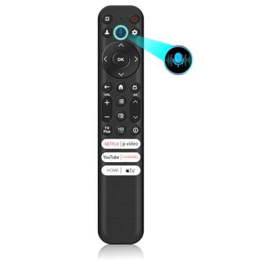 Imagem de Substituição remota de voz para TCL Google TV, controle remoto RC813 compatível apenas com TCL QM8/QM7/Q7/Q6/Q5 Series Android Smart TV
