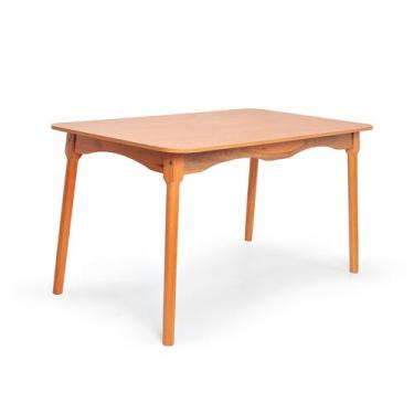 Imagem de Mesa De Jantar 6 Lugares Colonial Clássica Rústica 140cm Toda Mel Cozi