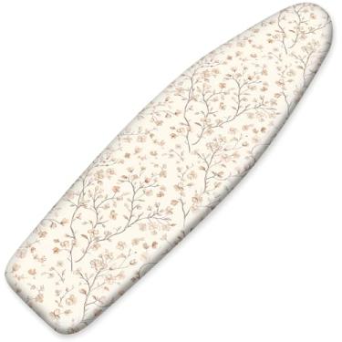 Imagem de BVBOX Capa de tábua de passar roupa, capas de tábua de ferro de tamanho padrão com bordas elásticas ajustáveis resistentes, capas de tábua de passar a ferro à prova de calor para passar a ferro suave