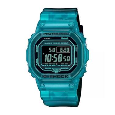 Imagem de Casio DWG5600G-2 Relógio masculino transparente azul com alarme Bluetooth cronógrafo G Shock