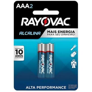 Imagem de Pilha Alcalina Palito AAA RAYOVAC Embalagem C/ 2 unidades
