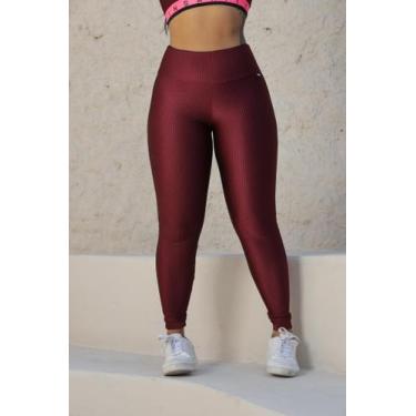 Imagem de Calça Legging Insanity Feminina Siena, Vinho, GG