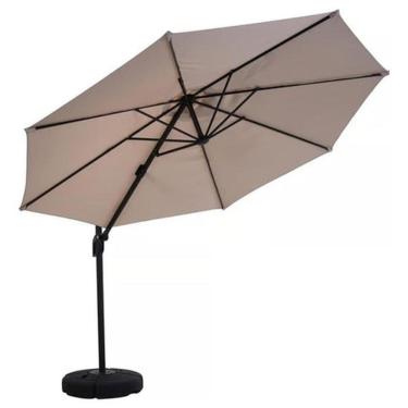 Imagem de Ombrelone Lateral Gigante 300cm Alumínio Uv 50 Com Base