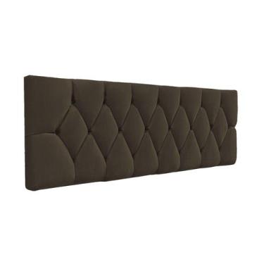 Imagem de Cabeceira De Cama Estofada Capitonê Luna Essencial Suede RBL, Queen Pa