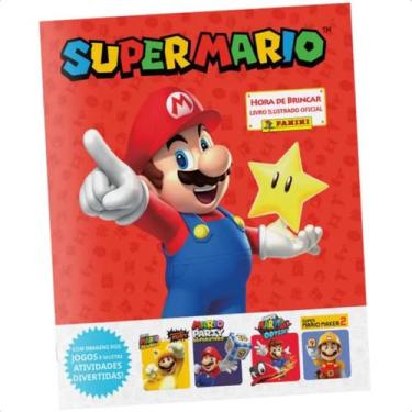 Imagem de Álbum de Figurinhas Super Mario Hora De Brincar Capa Mole Cartão - Pan
