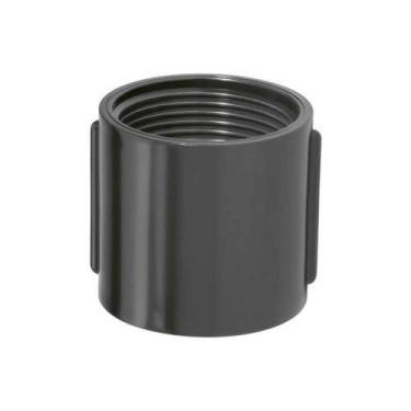 Imagem de Luva Eletroduto Roscável 1" PVC Preto - Ângulo 90º - Instalações Elétr