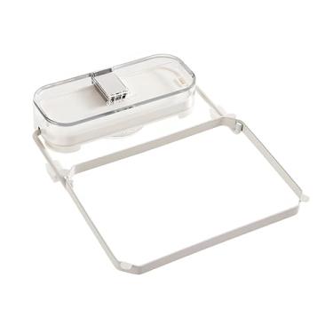 Imagem de OEYEWOW Coador de pia dobrável de metal e plástico com ventosa - 50 sacos de malha removíveis, filtro de drenagem de cozinha montado na borda com cesta dobrável, coletor de resíduos de alimentos