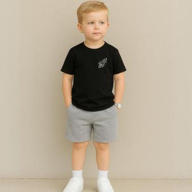 Imagem de Conjunto Infantil Masculino Estampa Foguete 115 Fofo Várias Cores Look
