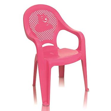 Imagem de Cadeira Infantil, Plástico, Decorada, Rosa - Antares