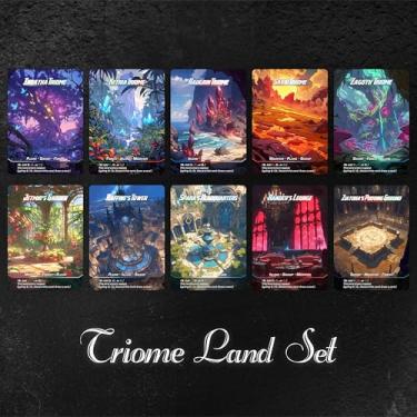Imagem de Proxy Cards for Magic The Gathering, Alternative Custom Art DIY Cards, Triome Land, Normal