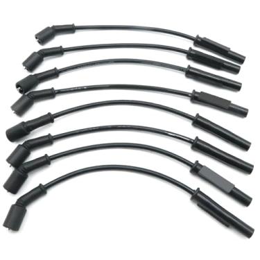 Imagem de Vkinman 8 peças de fios de vela de ignição 924-2077, substituição para Chrysler Aspen 2008-2009, substituição para Dodge Dakota Durango 2008-2010, substituição para Jeep Commander 2008-2009
