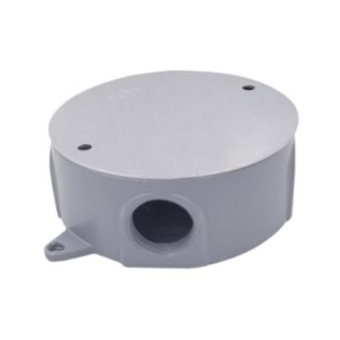 Imagem de YsXoWiui Caixa redonda à prova de intempéries, caixa de junção de energia, de projeto elétrico à prova d'água com tampa para roteador de interruptor, B