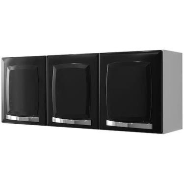 Imagem de Armario itatiaia aereo 1,05m 3p rose preto