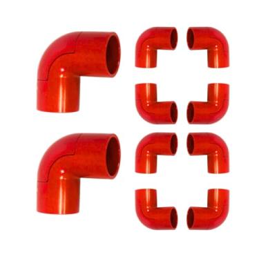 Imagem de Kit 10Un Cotovelo 90° C/Janela P/Eletroduto 1pol (Vermelho)