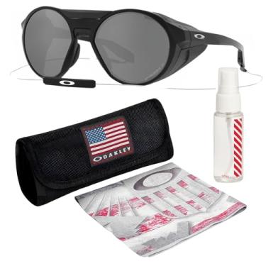 Imagem de OAKLEY CLIFDEN OO9440 Óculos de sol redondos com kit oficial de óculos, Preto fosco, 56 mm