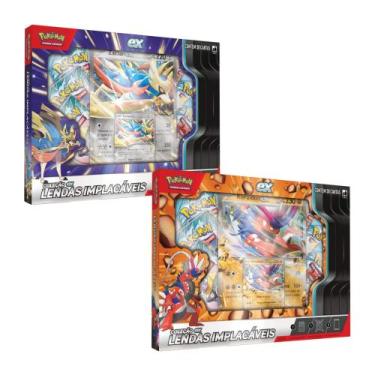 Imagem de Pokemon 2x Box Coleção EX Lendas Implacáveis - Zacian e Koraidon Copag