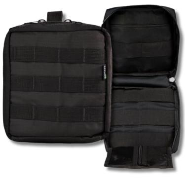 Imagem de Bolso Molle Tático Primeiros Socorros Edc Organizer Resgate (Preto)