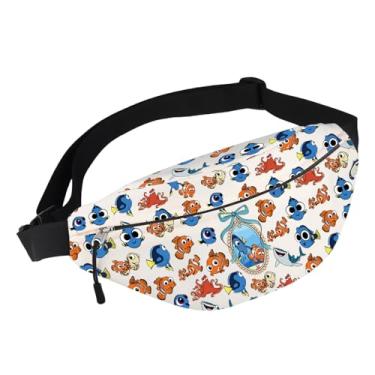 Imagem de BWWKTOP Nemo Bolsa de cintura para fãs de peixe Dory presente Marlin pochete de desenho animado mercadoria de peixe, Nemo-WB, Lazer