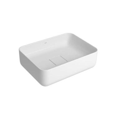 Imagem de Cuba De Apoio Retangular Slim 40x30x13cm Branco L.13040.17 - Deca - DE