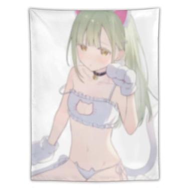 Imagem de LIEGBMEU Sexy Bikini Hot Anime Girl Tapeçaria 152.4 cm x 203.2 cm Interior Exterior Wall Quilt Art Decoração de Tapeçaria Caprichosa, AF164