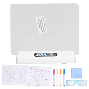 Imagem de Ultimate Light Board DIY 3D Luminous Colorful Doodle Board para crianças Crianças Arte Creative Bedroom Componentes eletrônicos plásticos 14 x 18cm (Espaço)