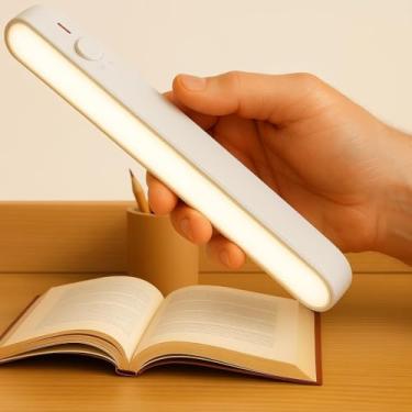 Imagem de Luminária LED Barra Recarregável USB - Sem Fio Versátil para Parede Armário Cozinha e Banheiro - LED para quarto & Leitura Luz Ajustável Quente e Fria, Design Slim e Durável