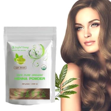 Imagem de Tintura de cabelo de henna 100% orgânica – tintura de cabelo natural, livre de produtos químicos para cores ricas e vibrantes e brilho – cobertura cinza, segura para todos os tipos de cabelo, vegano