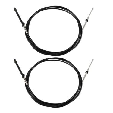 Imagem de SleYuYir Cabo de controle remoto de 4 metros para barco e acelerador, 600A Gen I cabo de controle remoto adequado para motor de popa Mercury MerCruiser Marine Force, substitui CC17913 (2 peças