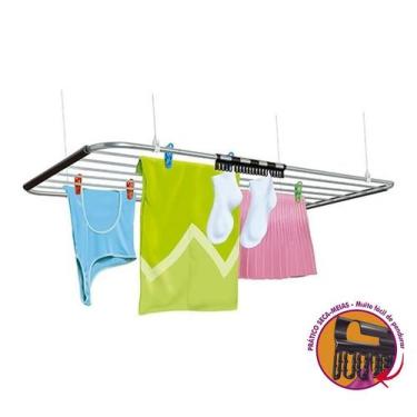 Imagem de Varal de Teto Alumínio Leve Nice 1,00m x 0,56cm 5kg Secalux