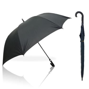 Imagem de Guarda Chuva Portaria Automático Grande Cabo Curvado Reforçado  1083 -