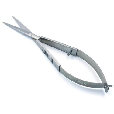 Imagem de LINLAN Tesoura de mola para plantas aquáticas com bainha protetora, ferramentas de corte precisas, aço inoxidável com sensação de rebote superior para samambaias aquáticas e Microsorum Pteropus em