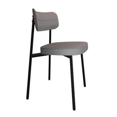 Imagem de Cadeira Alloa Fixa Com 4 Pés 50 X 44,7 X 83,8 Cm Com 1 Un. Corriente Cinza Claro