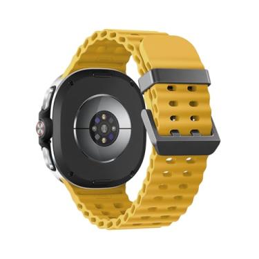 Imagem de Pulseiras esportivas Ocean compatíveis com Samsung Galaxy Watch 8 de 40 mm e 44 mm/8 Classic de 46 mm, sem lacunas, para Galaxy Watch 8 Classic/ 8 para homens e mulheres