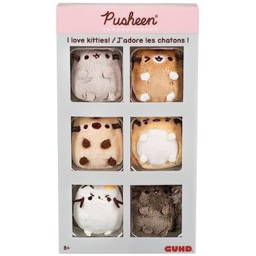 Imagem de GUND Colecionador De Quadrinhos Pusheen I Love Kitties Conjunto De 6 Gatos De Pelúcia Bichos De Pelúcia, 2" 2 Polegadas Multicolorido