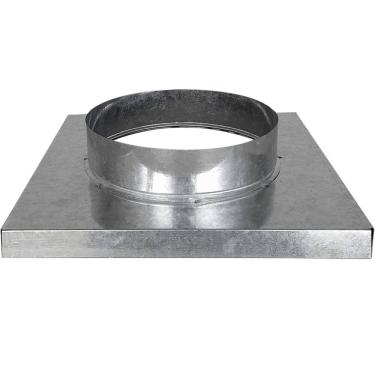 Imagem de Adaptador de 30x30cm Saída de 8"" Galvanizado - 1000150 - ATACADAO LAZER