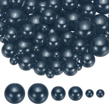 Imagem de PATIKIL Contas de pérolas falsas de 8/14/20 mm, 150 peças para enchimento de vaso de centro de mesa, contas redondas para festa, aniversário, casamento, decoração de mesa, caixa de presente, cinza