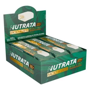 Imagem de Barra De Proteina Caixa C/9 Unidades De 70g Sabor Pistache Bacio Di La