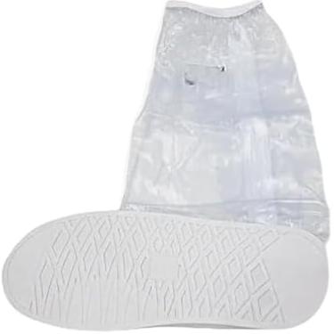 Imagem de Polaina Bota Galocha Impermeável Motoqueiro Moto Solado Chuva Transparente Tamanho:XL(ST02092XL)