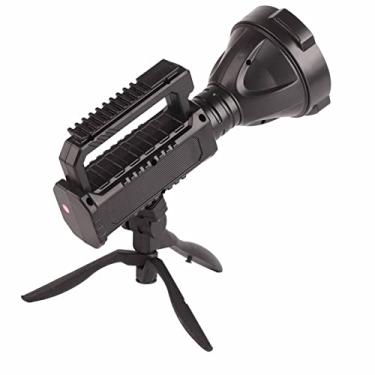 Imagem de ZAWELIYO Lanterna LED para exteriores de longo alcance com pavio P70 de alta potência, bateria de 6.000 m, alcance de 1000 m para carregamento USB ao ar livre