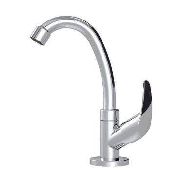 Imagem de Torneira Lavatório Bica Móvel 1198 Monocomando Cromada - Injet Plast Abs Dn15 1/4 De Volta