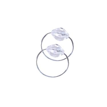 Imagem de Kit 100 Pçs Anel para Guardanapo 100 Lugares Cristalino 4x3cm Argola -