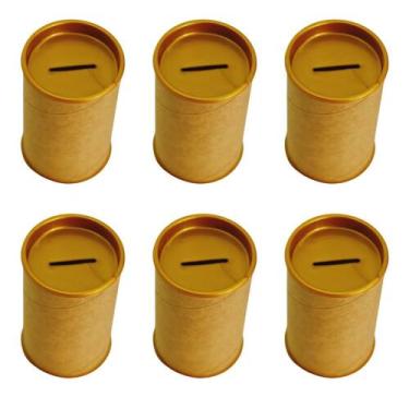 Imagem de 10 Unidades Cofre De Papelão Kraft 10x6 para Lembrancinhas Presentes D