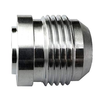 Imagem de Weld on Bung 10AN macho extremidade de mangueira bocal de alumínio soldável JIC 10 AN 7/8-14 rosca flare, adaptador de óleo combustível, cabeça redonda