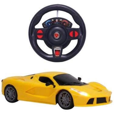 Imagem de Carro de Controle Remoto Super Car Com Luz Volante Amarelo - CASTELA B