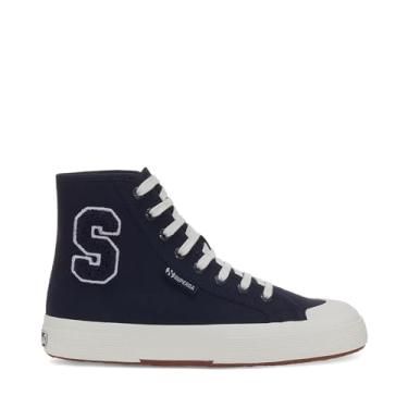 Imagem de Superga - Tênis unissex 2295 algodão Terry Patch, Azul marinho/branco Avorio/Full Avorio, 36 BR