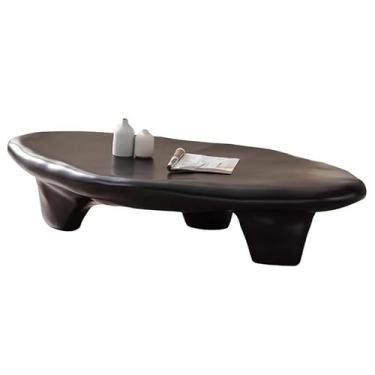 Imagem de Mesa de centro para decoração de casa, mesa de centro nórdica, oval, mesa de centro, moderna, sala de estar, quarto