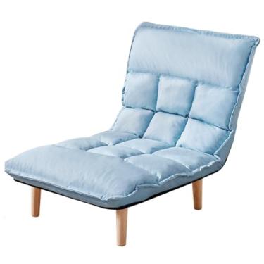 Imagem de espreguiçadeira, cadeira de destaque para quarto com encosto ajustável, cadeira estofada sem braços com assento acolchoado de tecido, cadeira interna para adultos, cadeira preguiçosa, cadeira de