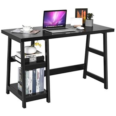 Imagem de Mesa de trabalho interna para computador com prateleira removível 47,5 polegadas (D 120,7 x 50,8 x 73,6 cm)