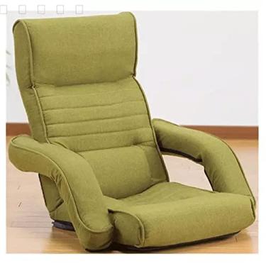 Imagem de Sofás Furniture Poltrona estofada Chaise Lounge Assento de Chão Lazer Cadeira reclinável Dobrável Daybed Arm (Cinza 120 x 46,5 cm)