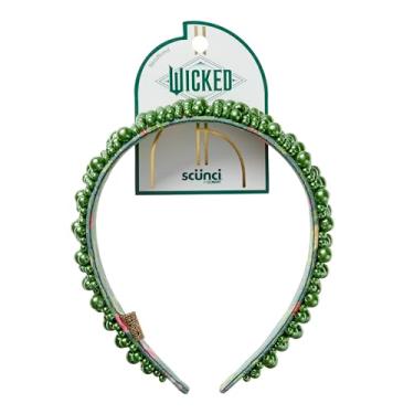 Imagem de Faixa de cabeça Wicked 2 Pearl Elphaba Poppy Green – acessórios de cabelo para mulheres e meninas – presentes para ela – Scunci by Conair